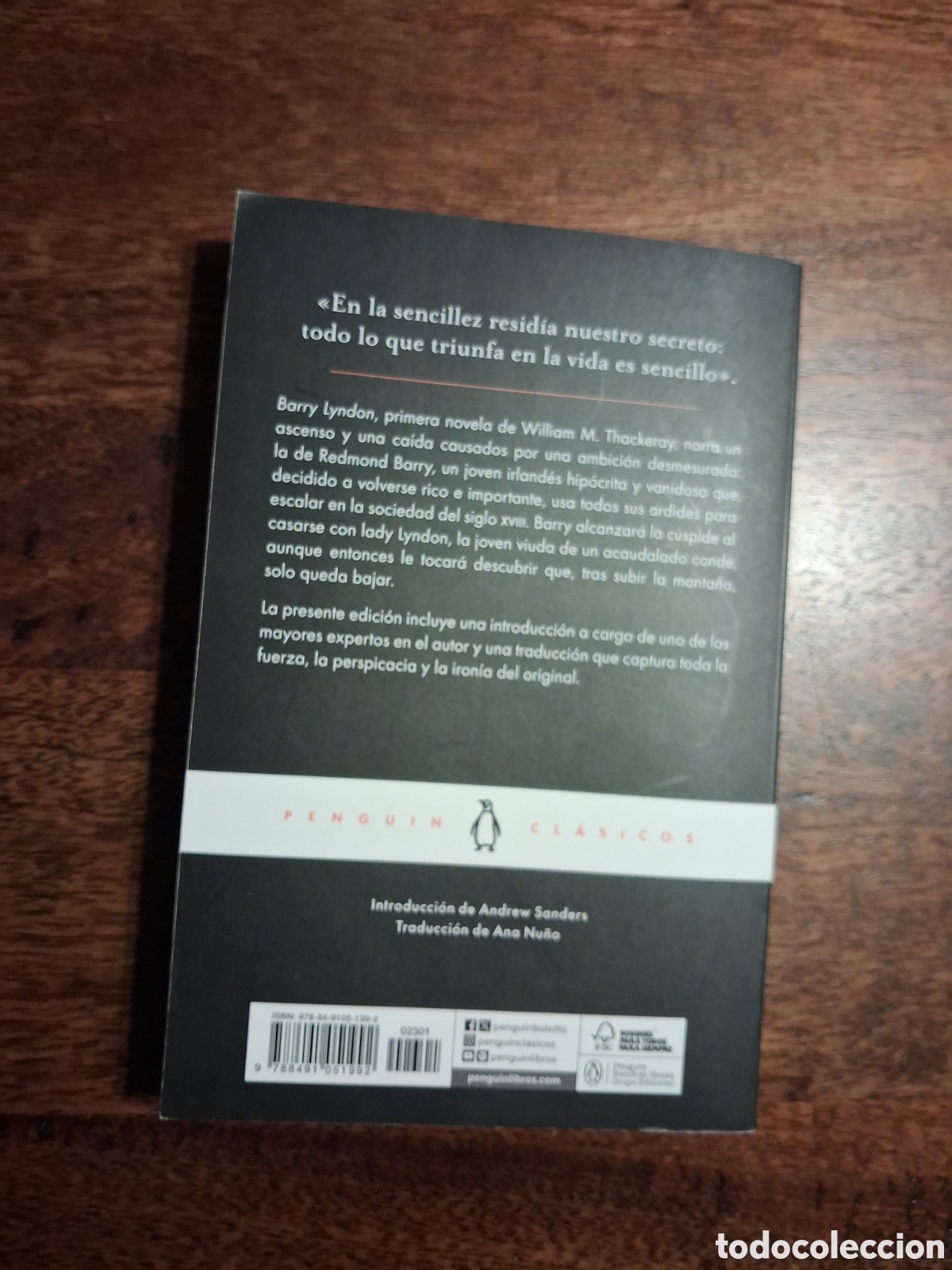 Libros de segunda mano: BARRY LYNDON, William M. Thackeray - Foto 2