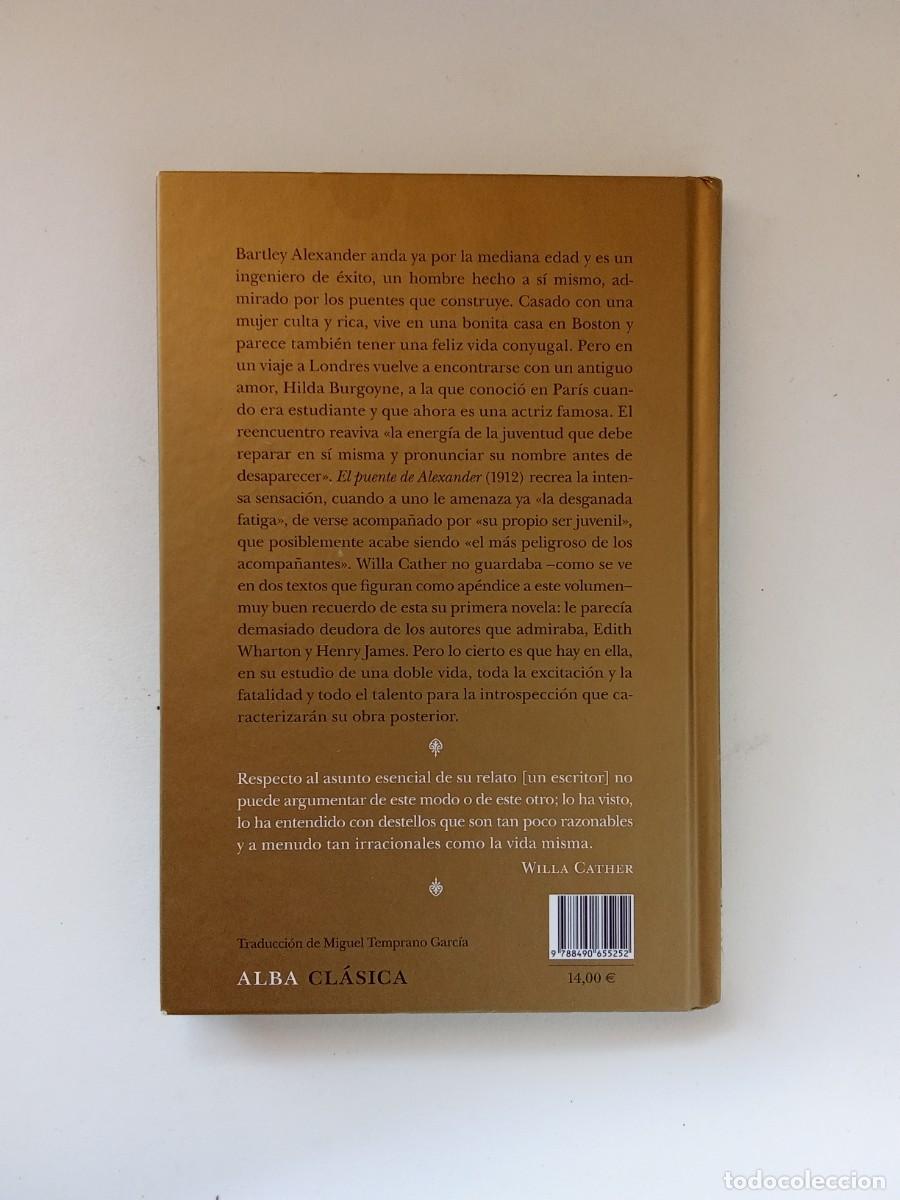 Libros de segunda mano: Willa Cather. El puente de Alexander - Foto 3