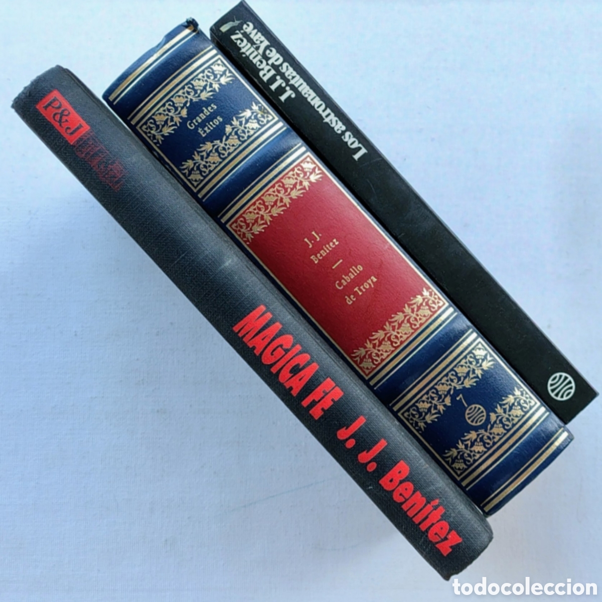 Libros de segunda mano: Lote 3 libros J.J. Ben&iacute;tez &ndash; M&aacute;gica Fe, Los astronautas de Yahv&eacute;, Caballo de Troya