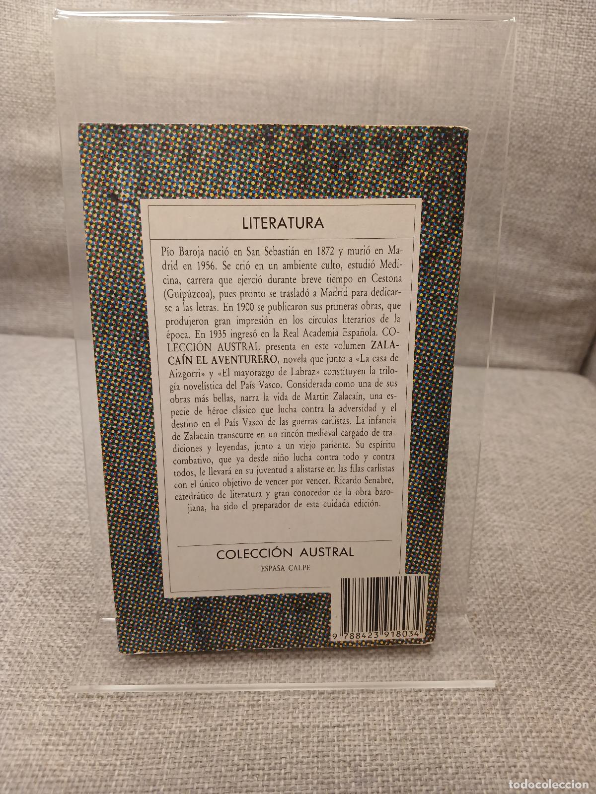 Libros de segunda mano: Zalaca&iacute;n el aventurero - P&iacute;o Baroja - Foto 3