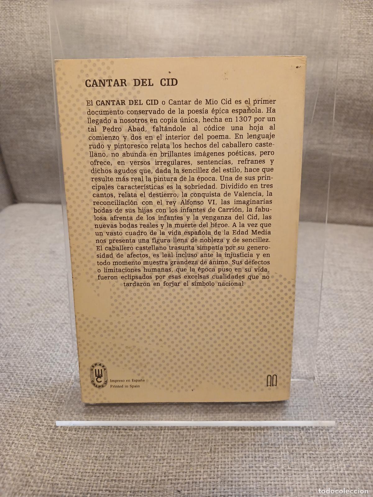 Libros de segunda mano: Cantar Del Cid - Ramon Menendez Pidal - Foto 3