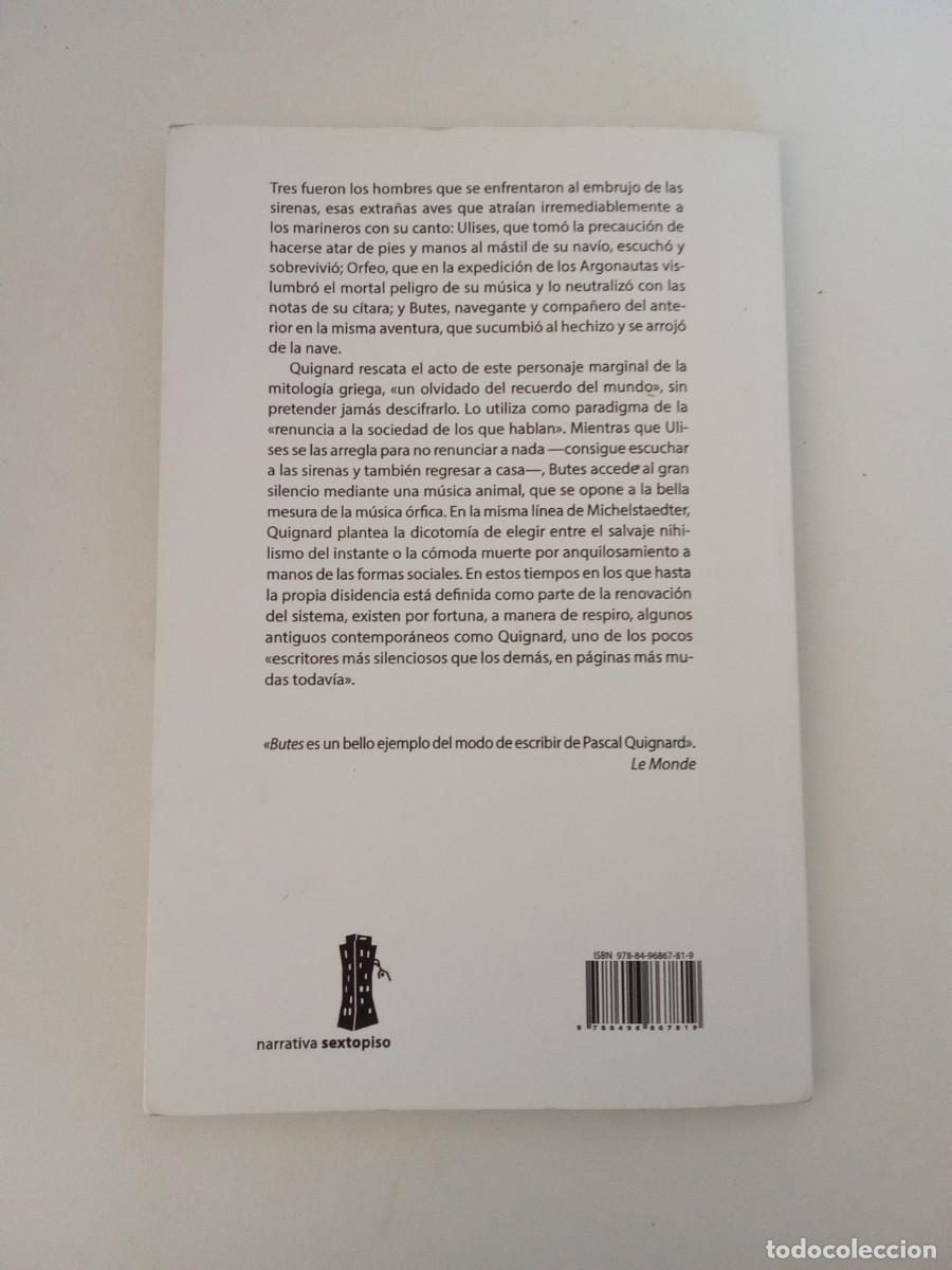 Libros de segunda mano: Pascal Quignard. Butes - Foto 3