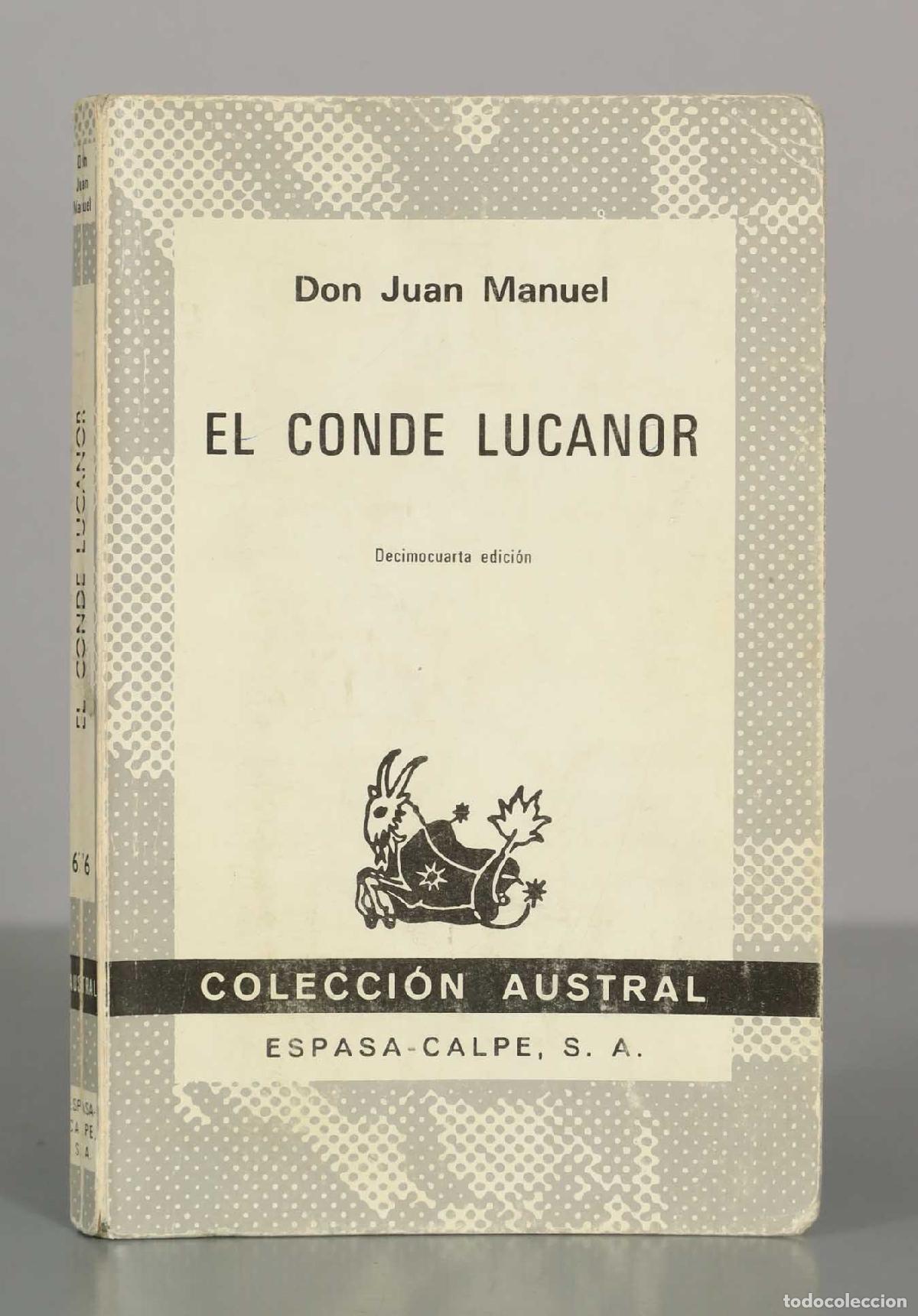 Libros de segunda mano: El Conde Lucanor - Don Juan Manuel - AUSTRAL
