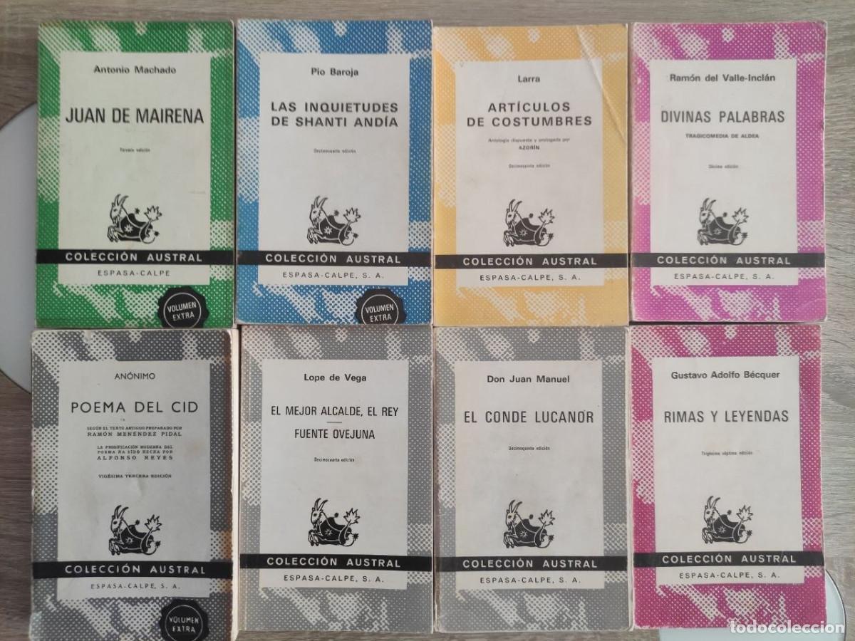 Libros de segunda mano: Lote 8 libros cl&aacute;sicos colecci&oacute;n Austral - Ver t&iacute;tulos en fotos