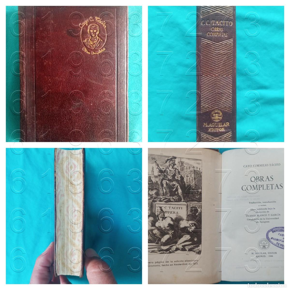 Libros de segunda mano: TACITO OBRAS COMPLETAS AGUILAR COLECCION JOYA 1&ordf; ED 1946 U94