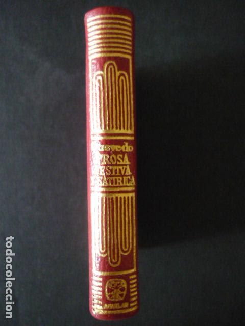 Libros de segunda mano: FRANCISCO DE QUEVEDO PROSA FESTIVA Y SATIRICA ED. AGUILAR CRISOLIN N&ordm; 042 1970