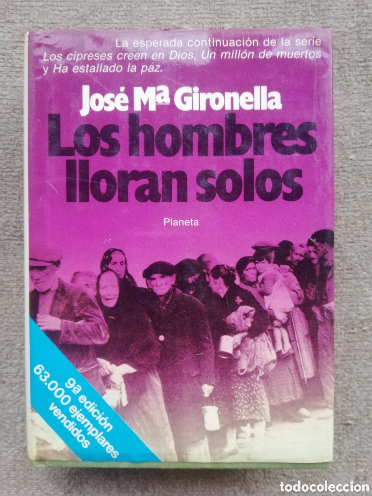 Libros de segunda mano: Los hombres lloran solos, de J&oacute;se M&ordf; Gironellla