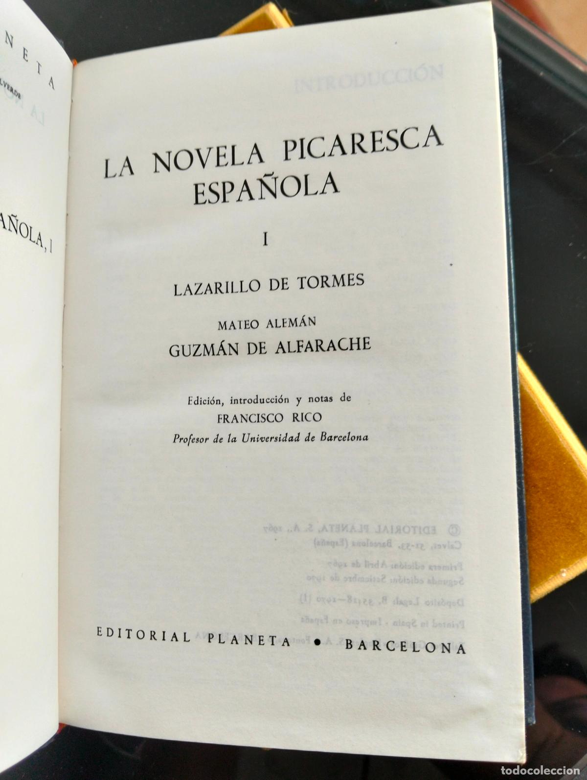 Libros de segunda mano: Literatura. La Novela Picaresca Espa&ntilde;ola, ed. Planeta, 1970 VISITA MI CATALOGO L54