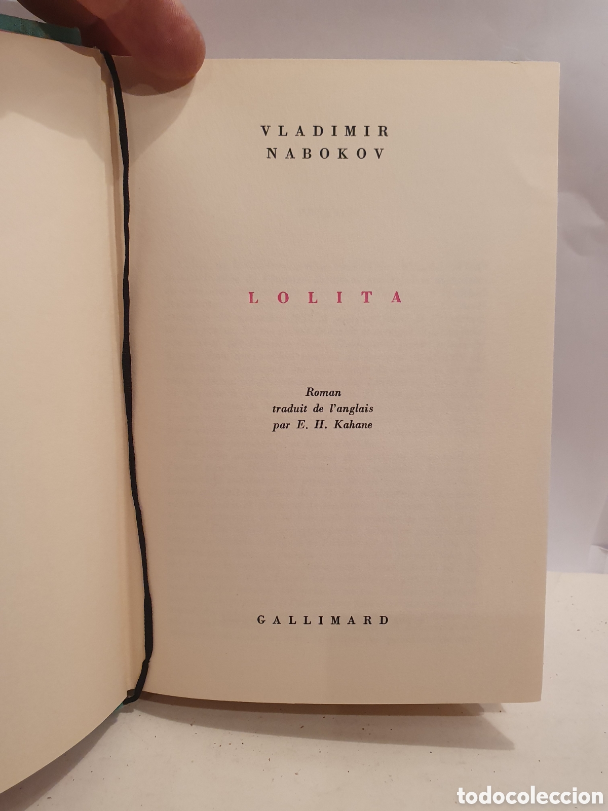 Libros de segunda mano: LOLITA. VLADIMIR NAVOKOD. GALLIMARD 1959. 1&deg;EDICION FRANCESA. NUMERADA. TRADUCCION E. H. KAHANE.