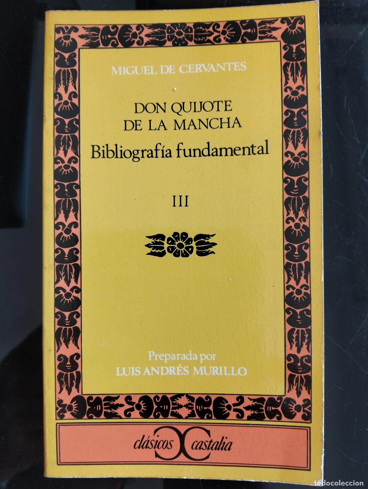 Libros de segunda mano: Cervantino. Bibliografia Fundamental, Luis Andres Murilla, Castalia, VISITA MI CATALOGO L54