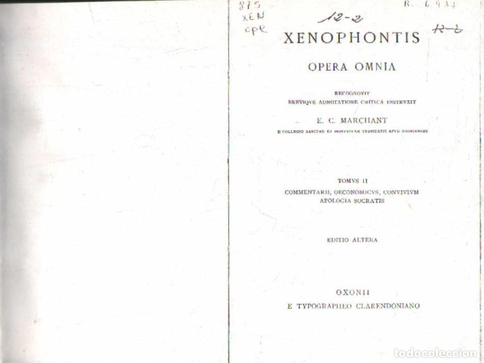 Libros de segunda mano: SENOPHONTIS OPERA OMNIA. MARCHANT, E.C. A-LITCLA-516
