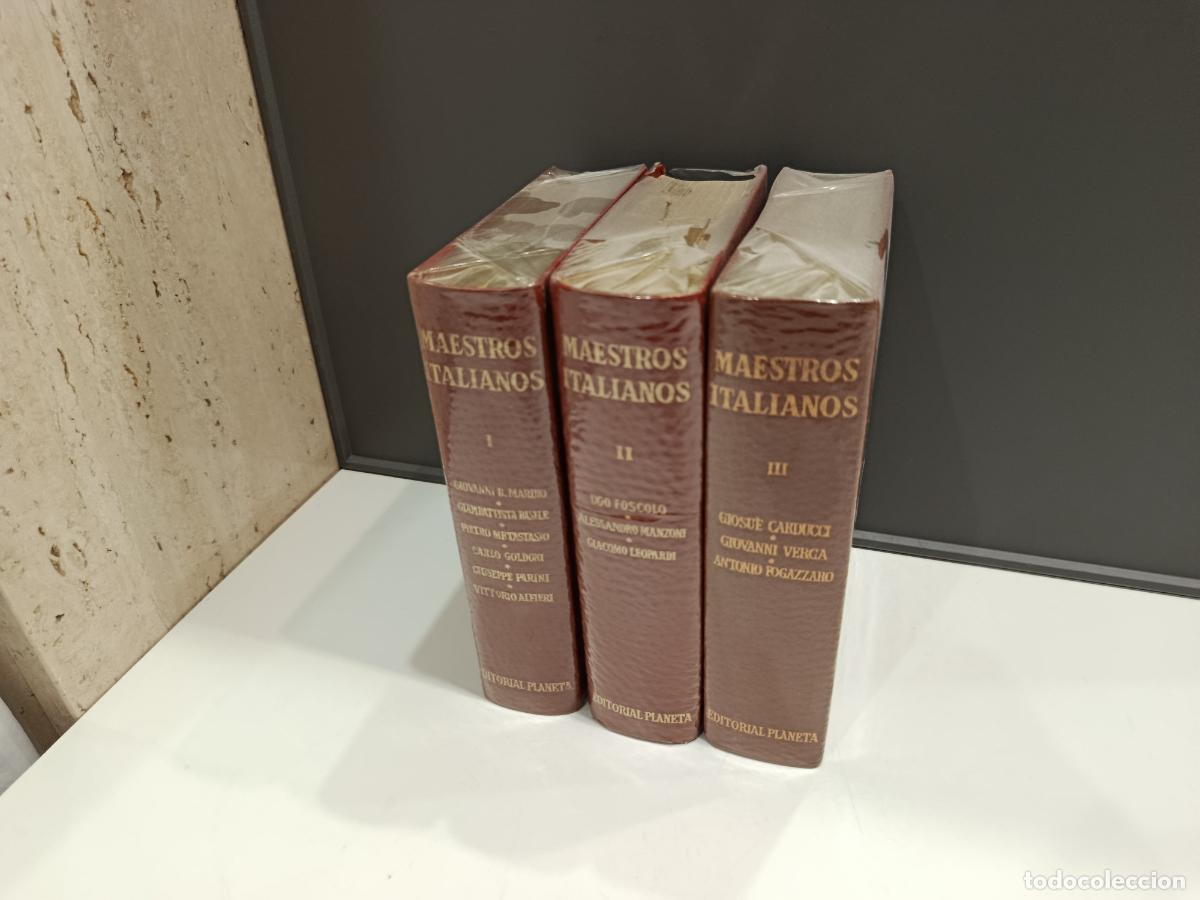 Libros de segunda mano: MAESTROS ITALIANOS - EDITORIAL PLANETA - 3 TOMOS OBRA COMPLETA - PRECINTADOS RARISIMO ASI