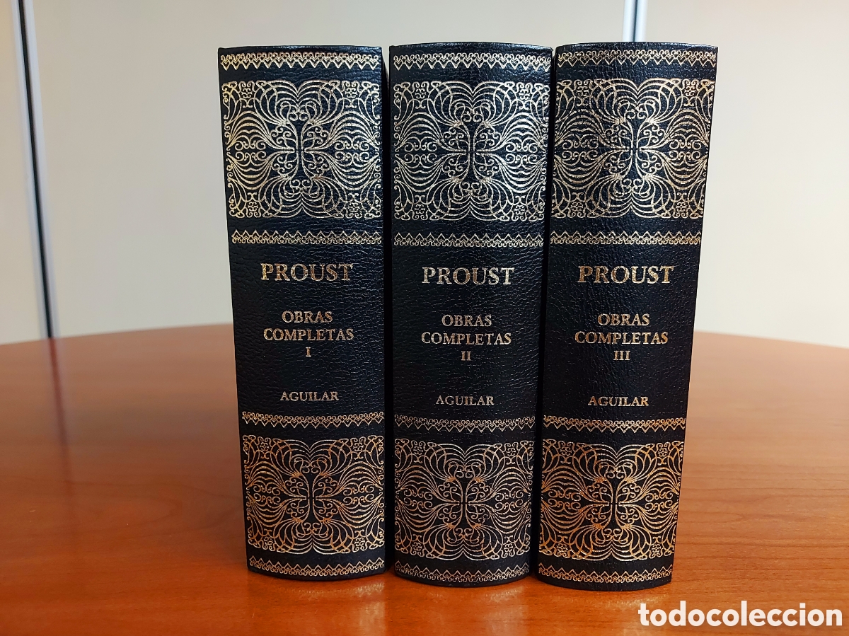 Libros de segunda mano: Marcel Proust, Obras Completas. 3 tomos (completa). Aguilar, 2004.
