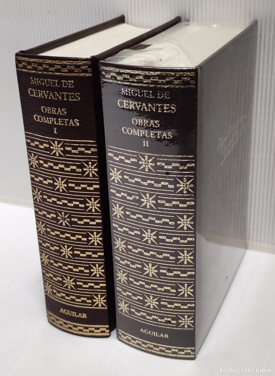 Libros de segunda mano: OBRAS COMPLETAS MIGUEL DE CERVANTES. 2 TOMOS. NUEVOS!!!
