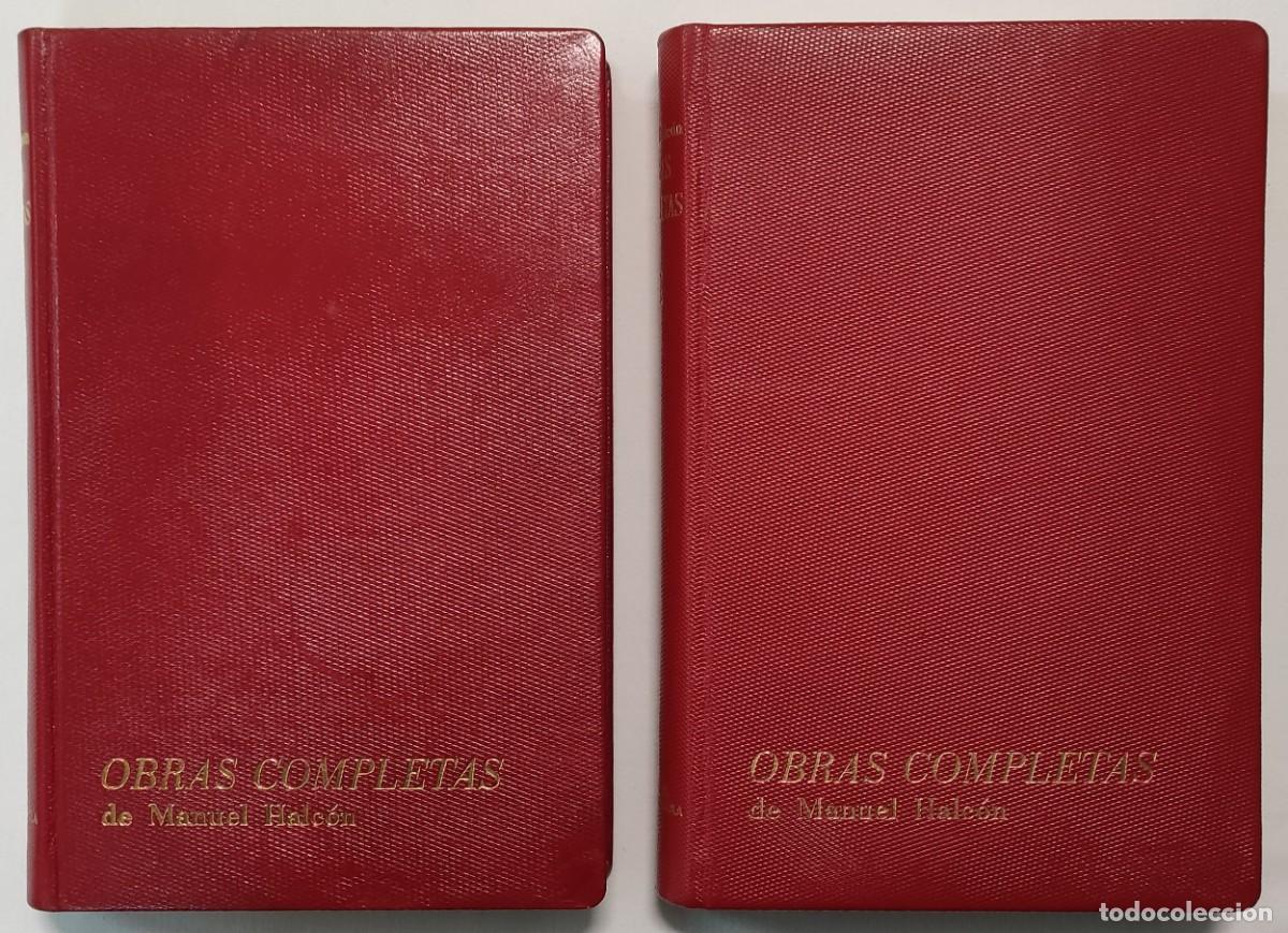 Libros de segunda mano: OBRAS COMPLETAS DE MANUEL HALC&Oacute;N. 2 TOMOS. - Foto 2
