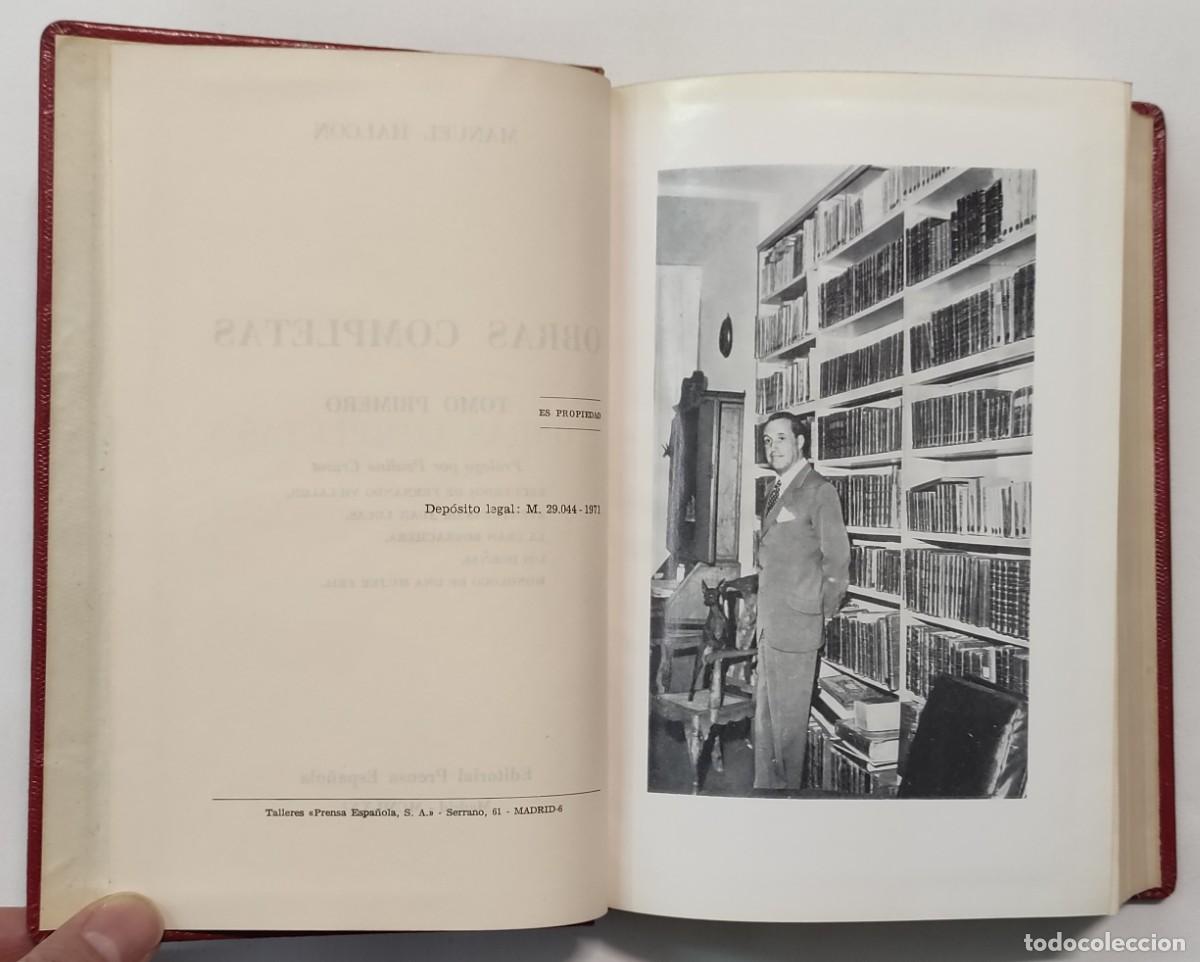 Libros de segunda mano: OBRAS COMPLETAS DE MANUEL HALC&Oacute;N. 2 TOMOS. - Foto 4