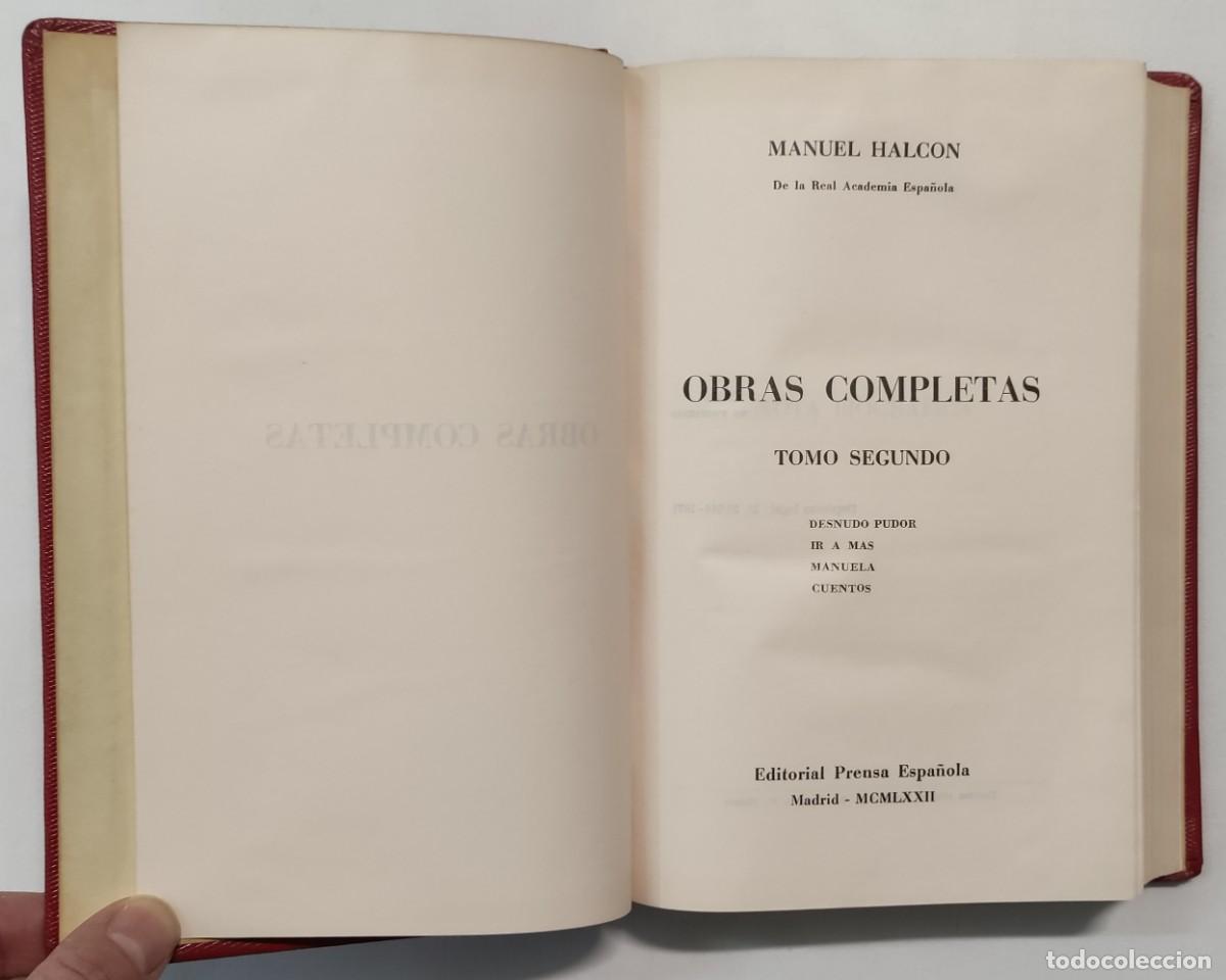 Libros de segunda mano: OBRAS COMPLETAS DE MANUEL HALC&Oacute;N. 2 TOMOS. - Foto 5