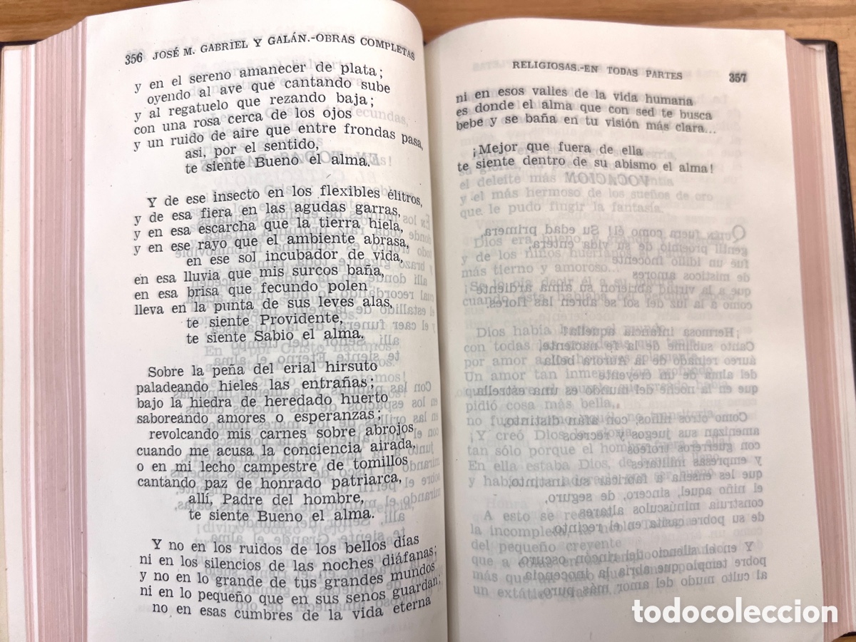 Libros de segunda mano: GABRIEL Y GAL&Aacute;N - OBRAS COMPLETAS. AGUILAR, 1955. - Foto 8