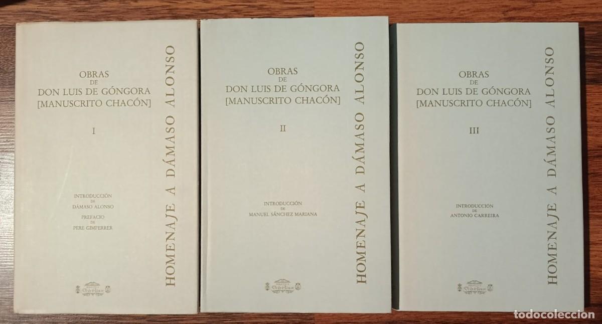 Gebrauchte B&uuml;cher: OBRAS DE DON LUIS DE GONGORA (MANUSCRITO CHACON)