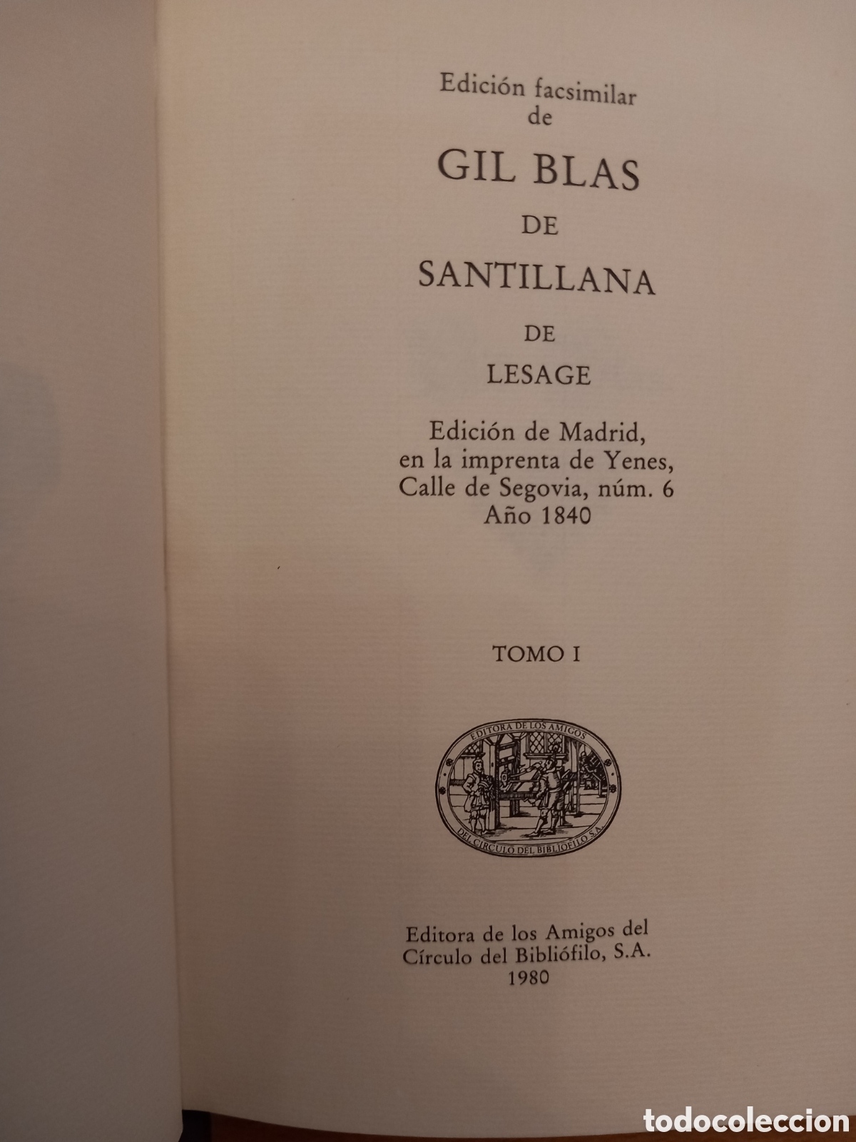 Libros de segunda mano: Gil Blas de Santillana. Lesage, Alain-Ren&eacute; - Foto 5