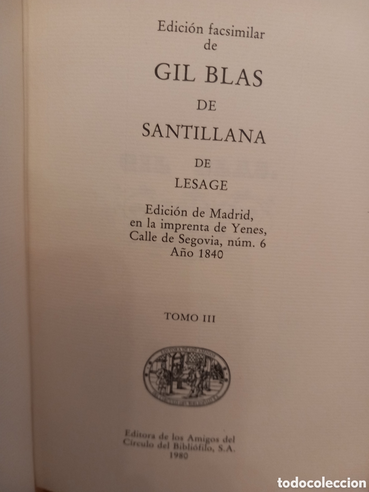 Libros de segunda mano: Gil Blas de Santillana. Lesage, Alain-Ren&eacute; - Foto 7