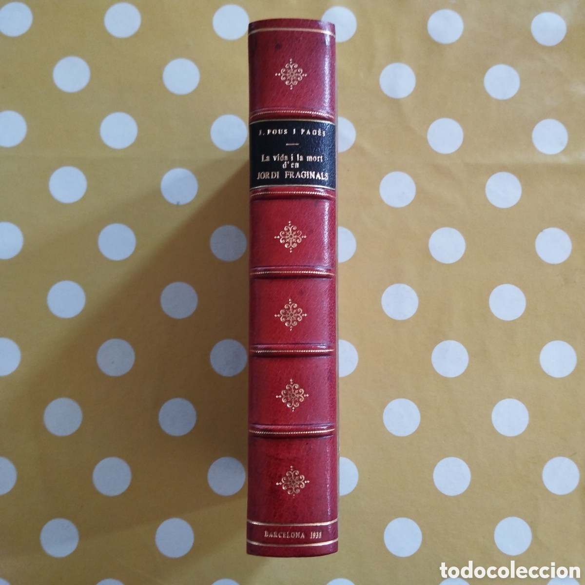 Libros de segunda mano: PAPER DE FIL LA VIDA I LA MORT D'EN JORDI FRAGINALS JOSEP POUS I PAG&Egrave;S 12/25 TERCERA EDICI&Oacute; 1938