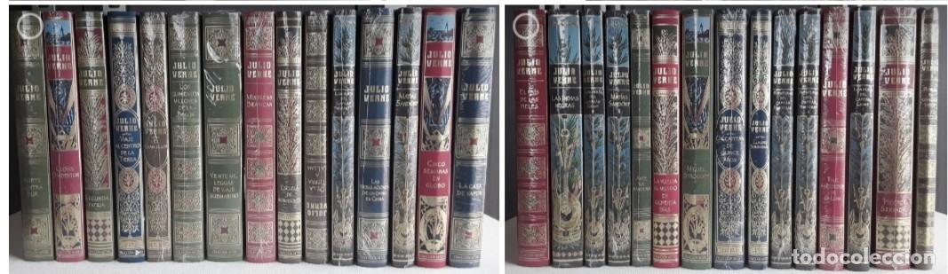 Libros de segunda mano: BIBLIOTECA JULIO VERNE. OBRAS COMPLETAS. EDICI&Oacute;N DE LUJO. 30 VOL&Uacute;MENES. PRECINTADOS.