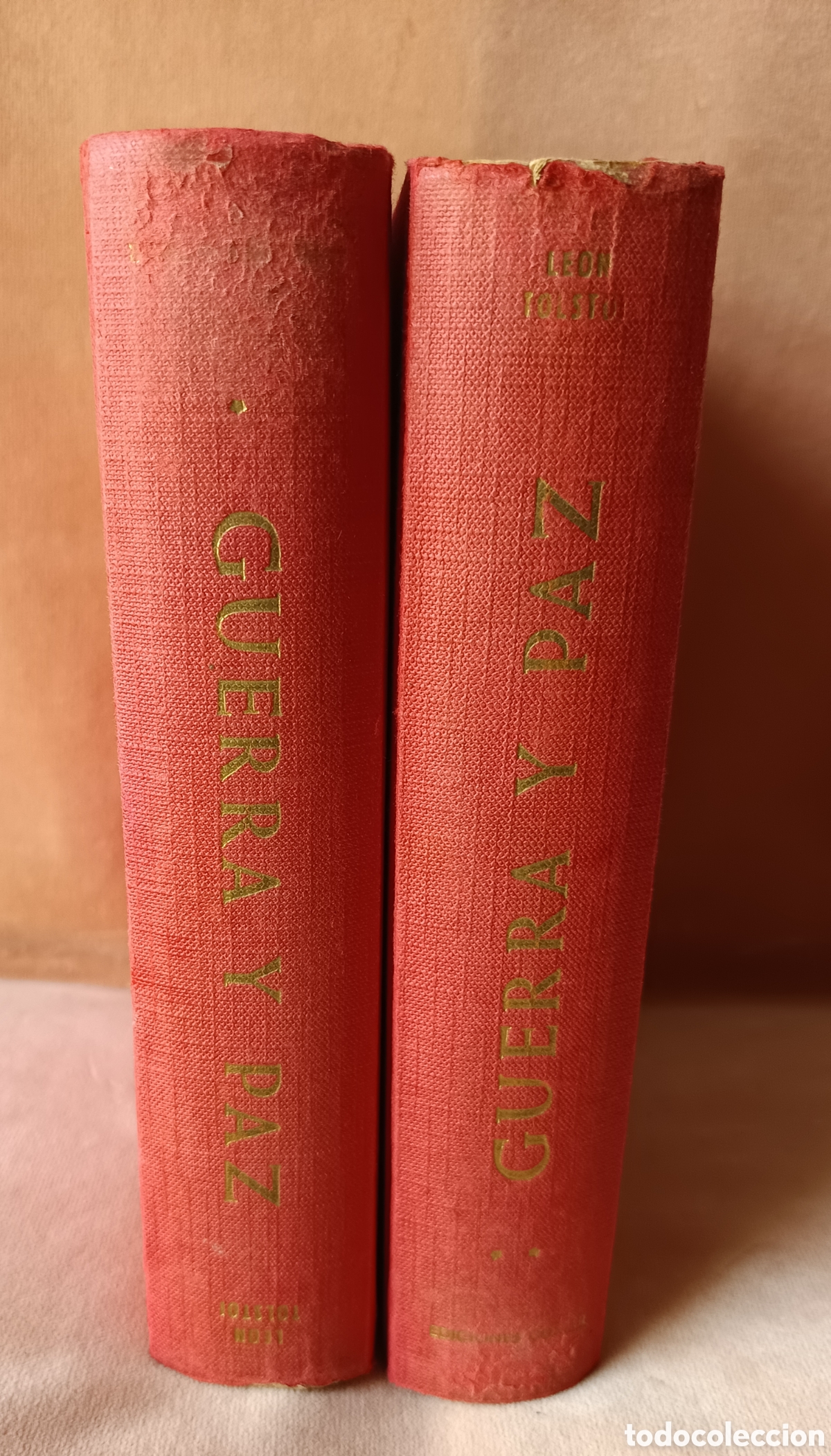 Libros de segunda mano: Le&oacute;n Tolstoi - Guerra y Paz. Tomo I y II. 1962