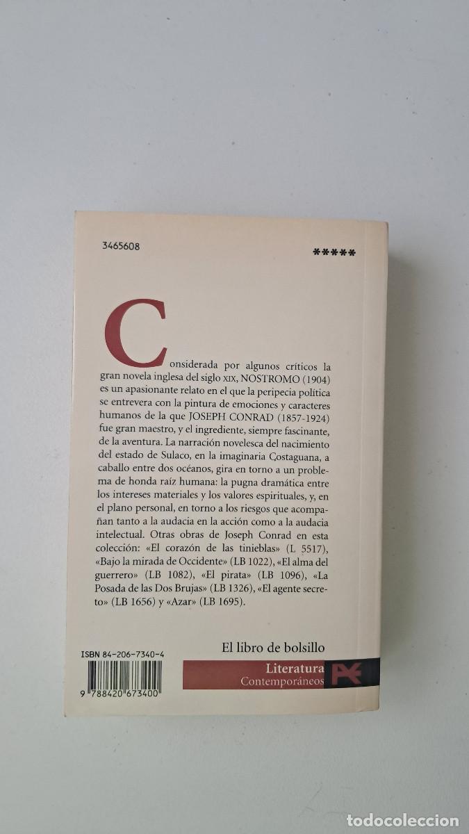 Libros de segunda mano: Nostromo (Joseph Conrad) - Alianza - Foto 2