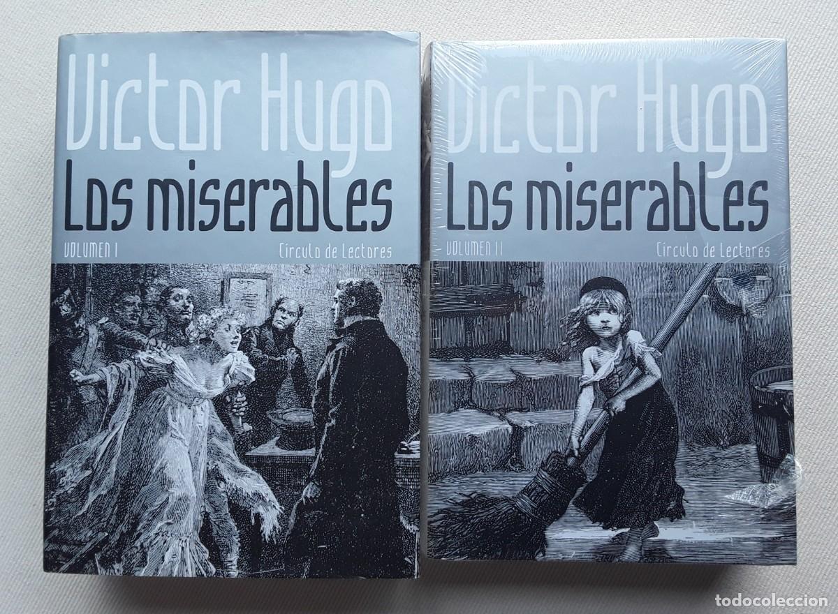 Libros de segunda mano: LOS MISERABLES. V&Iacute;CTOR HUGO. DOS TOMOS. C&Iacute;RCULO DE LECTORES.