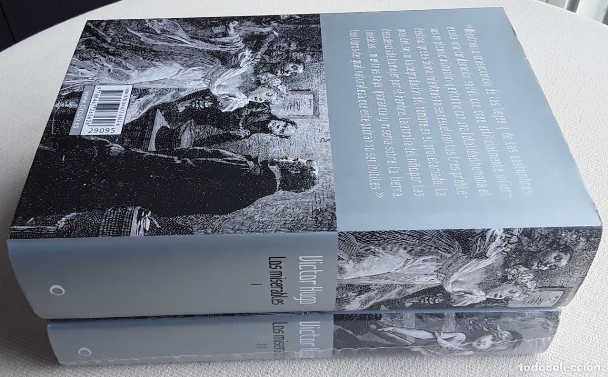 Libros de segunda mano: LOS MISERABLES. V&Iacute;CTOR HUGO. DOS TOMOS. C&Iacute;RCULO DE LECTORES. - Foto 2