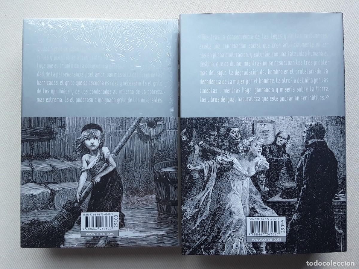 Libros de segunda mano: LOS MISERABLES. V&Iacute;CTOR HUGO. DOS TOMOS. C&Iacute;RCULO DE LECTORES. - Foto 3