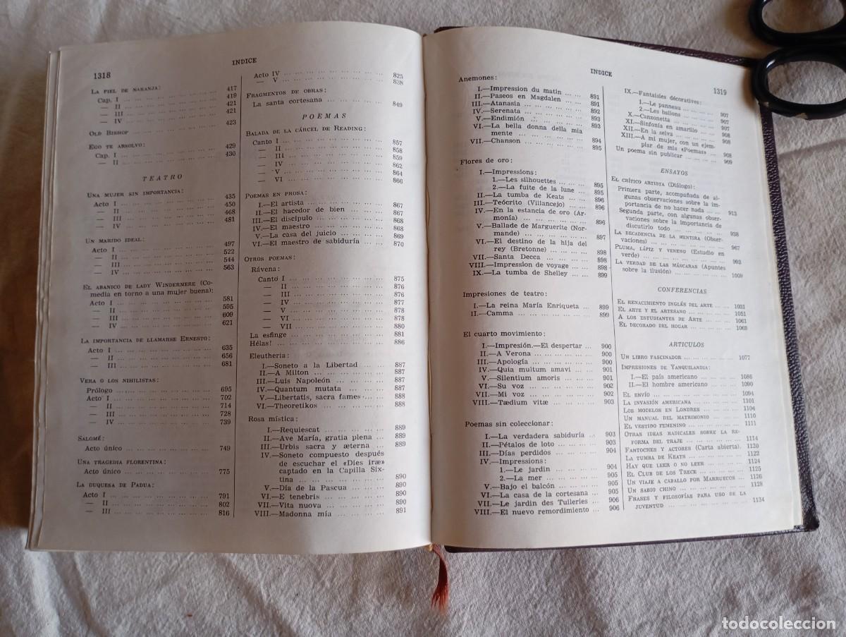 Libros de segunda mano: Oscar Wilde. Obras completas. 1957 - Foto 6
