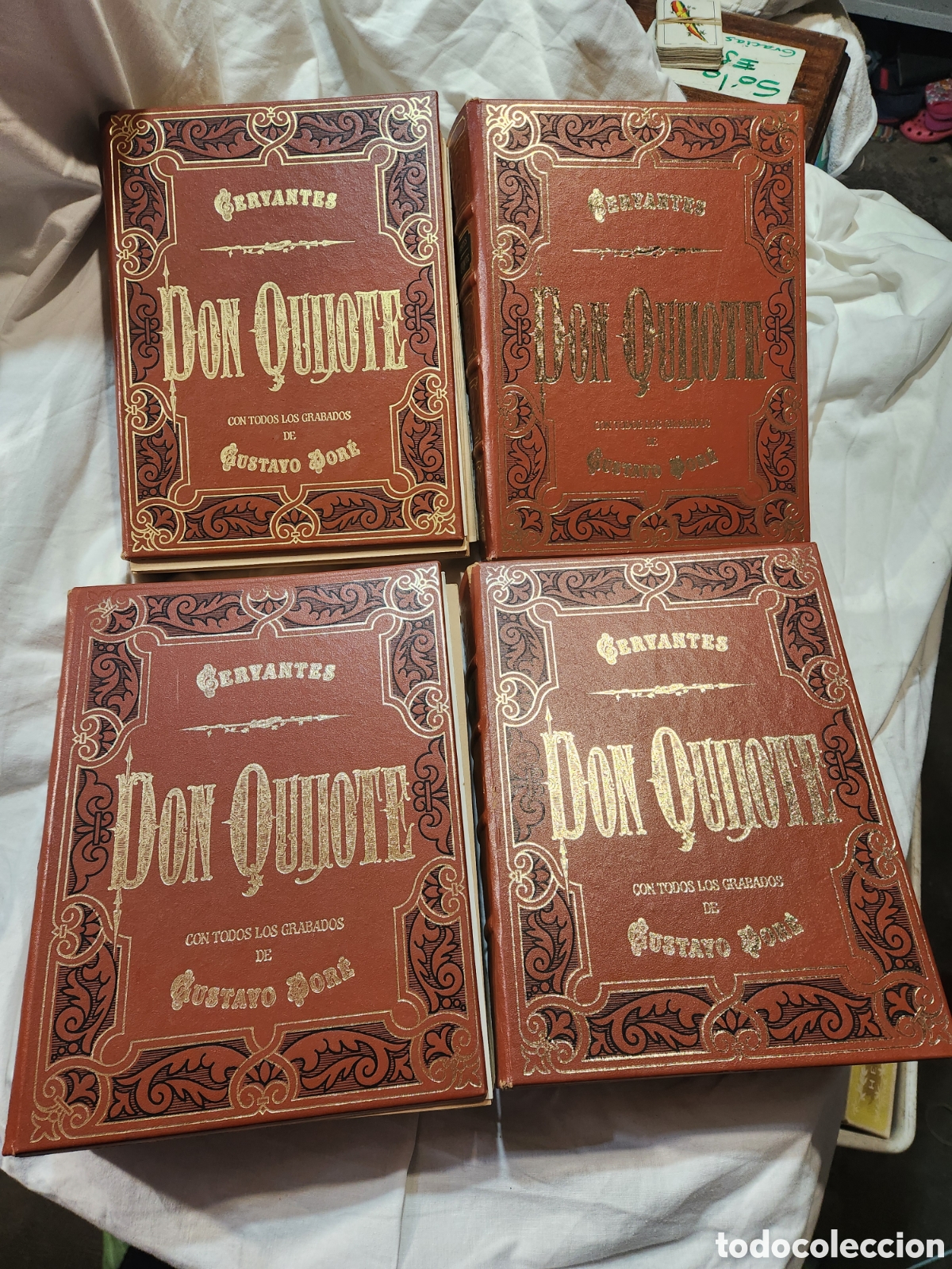 Libros de segunda mano: DON QUIJOTE CERVANTES. GRABADOS GUSTAVO DOR&Eacute;. 4 TOMOS COMPLETOS SIN ENCUADERNAR.
