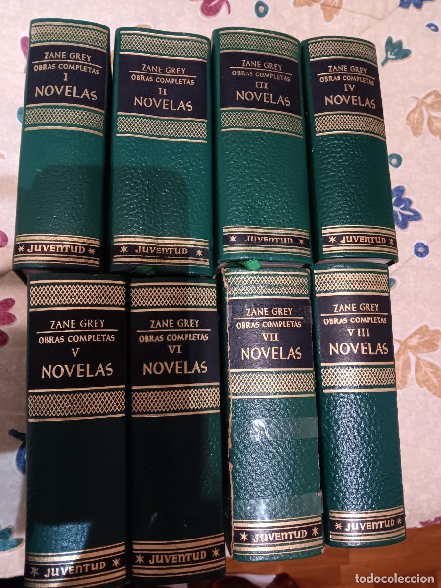 Libros de segunda mano: Obra completa de Zane Grey 8 vol&uacute;menes