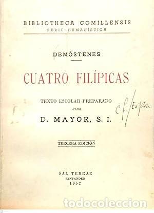Libros de segunda mano: Cuatro fil&iacute;picas. Dem&oacute;stenes - Foto 1