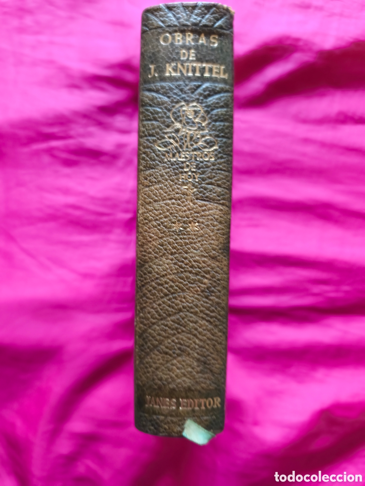 Libros de segunda mano: Obras de J. Knittel. T. 2. Piel.