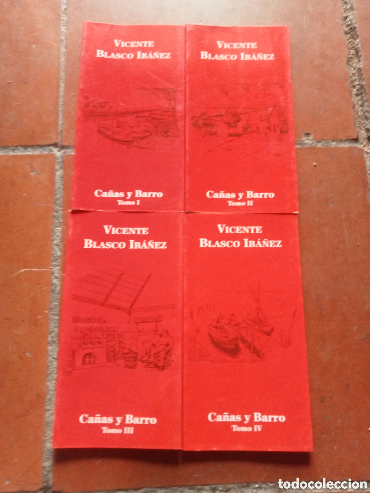 Libros de segunda mano: Ca&ntilde;as y barro Vicente Blasco Ib&aacute;&ntilde;ez 4 tomos