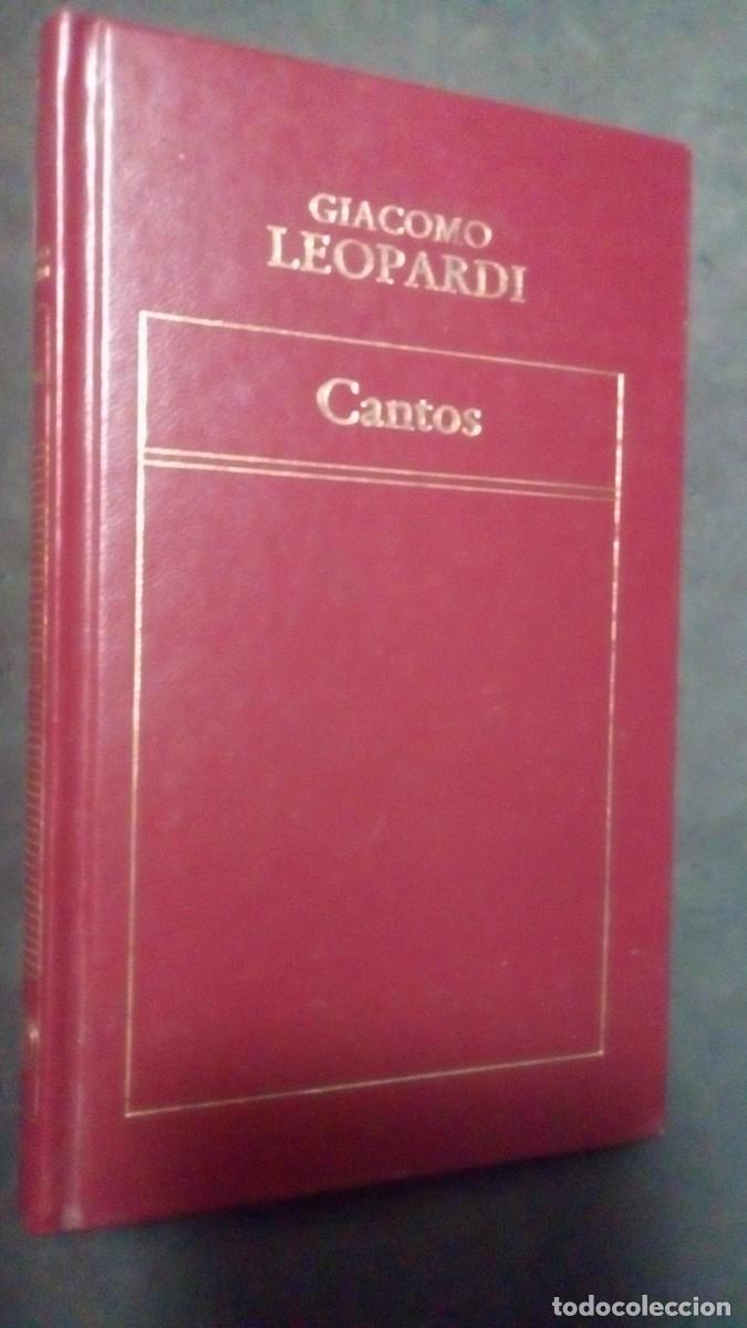 Libros de segunda mano: cantos historia universal de la literatura 96 orbis 1983 giacomo leopardi-TAPA DURA-COMO NUEVO
