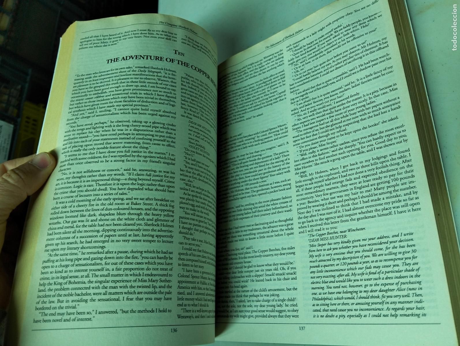 Libros de segunda mano: Literatura. The Complete Sherlock Holmes, A. Conan Doyle, ed. Geddes&Grosset, 2002 L54 - Foto 5