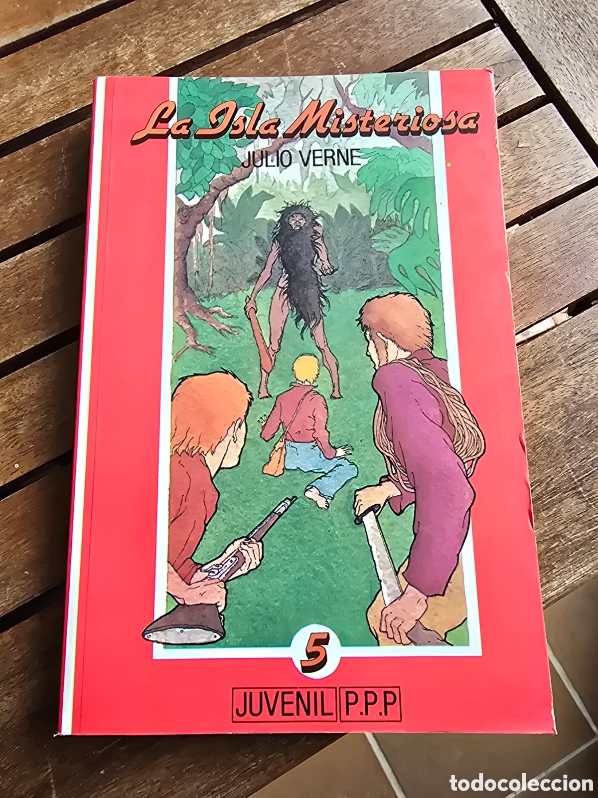 Libros de segunda mano: La isla misteriosa JULIO VERNE Juvenil P.P.P. 1986 narrativa cl&aacute;sicos