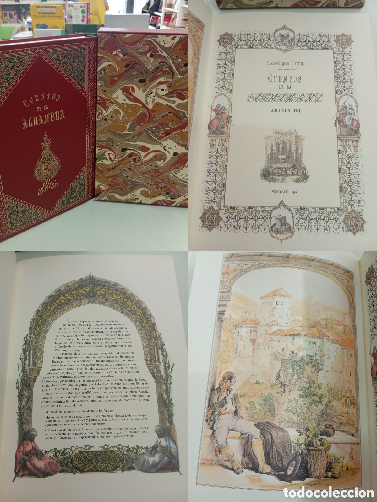 Libros de segunda mano: CUENTOS DE LA ALHAMBRA, WASHINGTON IRVING, MADRID 1998. BBVA PRIVANZA LUJOSO EJEMPLAR NUMERADO NUEVO