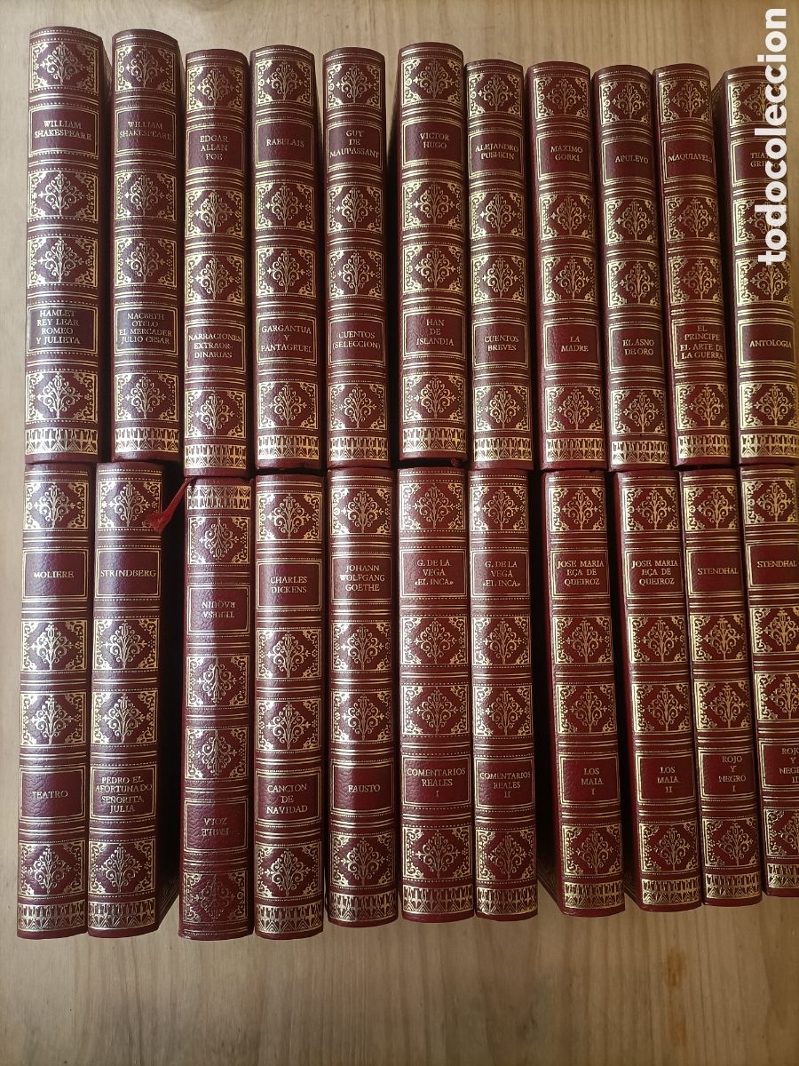 Libros de segunda mano: Lote de 22 libros de cl&aacute;sicos mundiales. Moliere Dickens. Shakespeare. V&iacute;ctor Hugo. Gorki. etc .