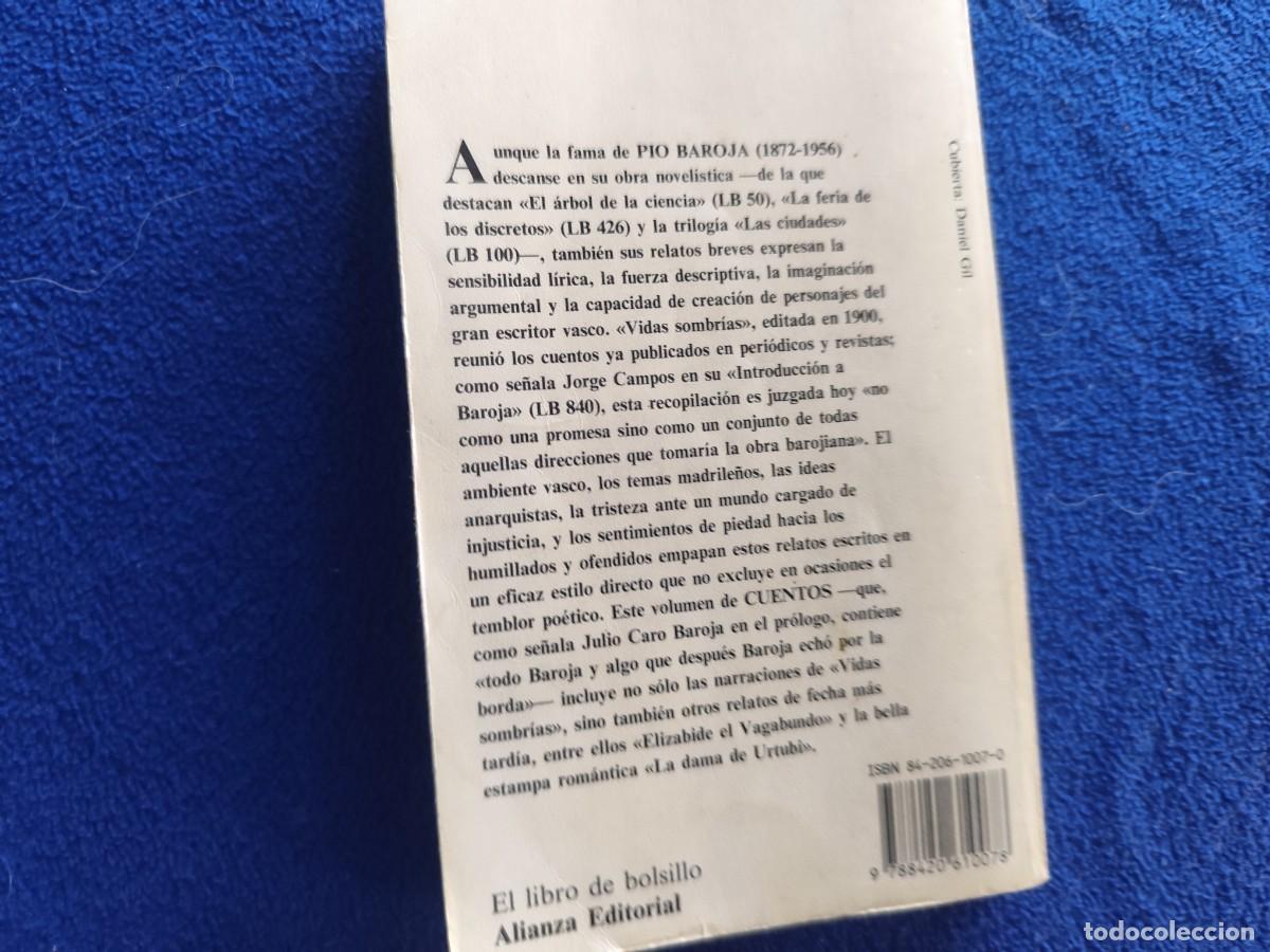 Libros de segunda mano: CUENTOS P&iacute;o Baroja Alianza Editorial Colecci&oacute;n El Libro de Bolsillo 1990 - Foto 3