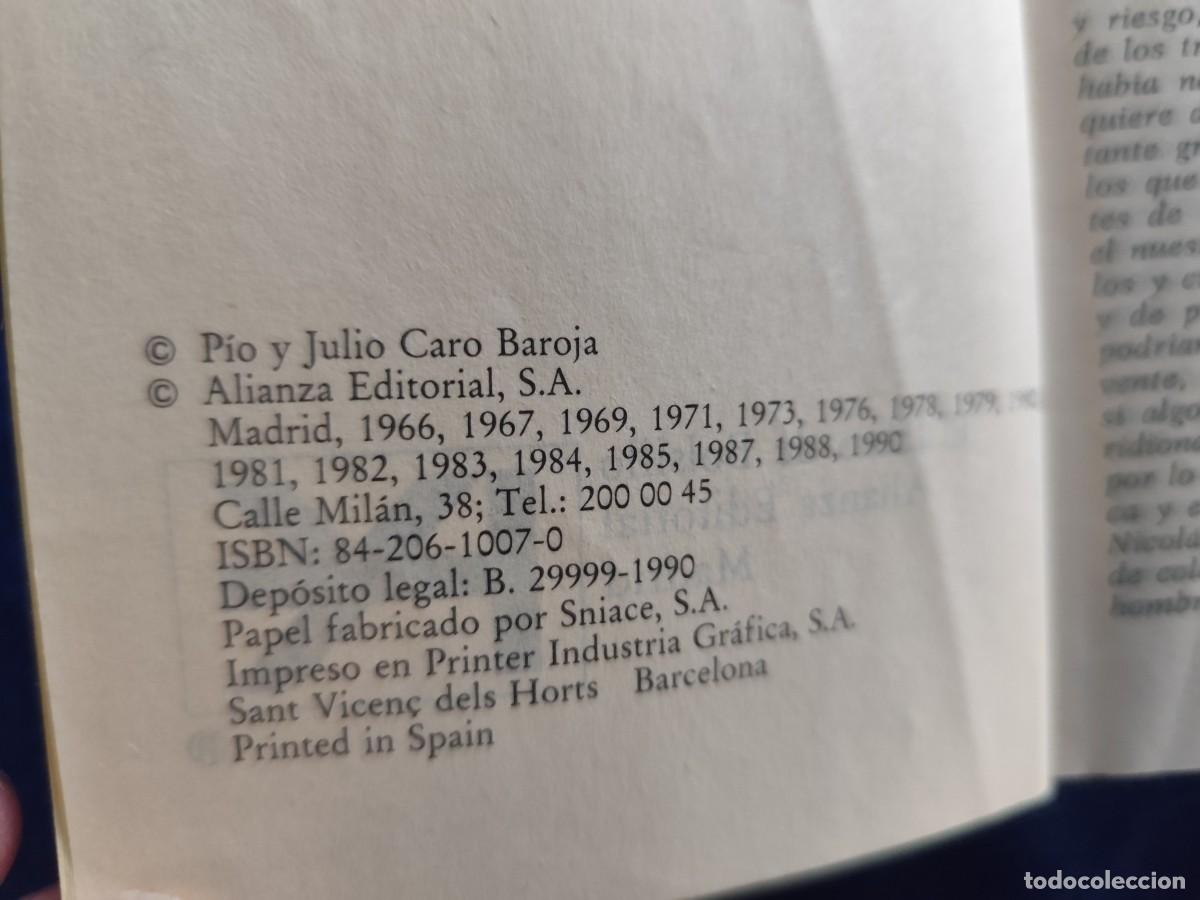 Libros de segunda mano: CUENTOS P&iacute;o Baroja Alianza Editorial Colecci&oacute;n El Libro de Bolsillo 1990 - Foto 6