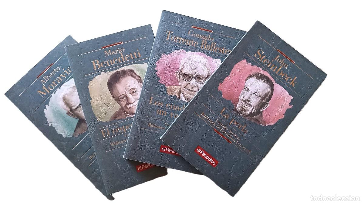 Libros de segunda mano: Grandes Autores de la literatura Universal: Torrente Ballester, Steinbeck, Moravia, Benedetti.