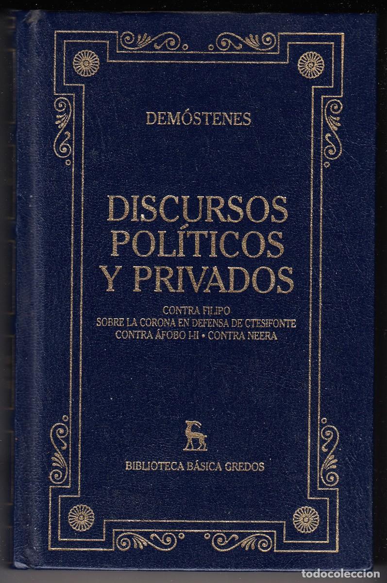 Libros de segunda mano: Discursos pol&iacute;ticos y privados - Dem&oacute;stenes - Biblioteca B&aacute;sica Gredos 2000
