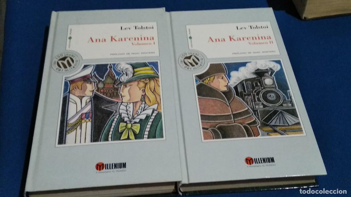 Libros de segunda mano: TOLSTOI, Lev. Ana Karenina (1 Y 2 vol.) (Millenium 29. Las 100 Joyas del Milenio Biblioteca El Mundo