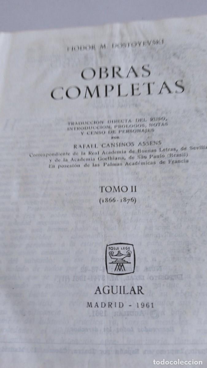 Libros de segunda mano: OBRAS COMPLETAS II Fiodor M. Dostoyevski - Foto 6