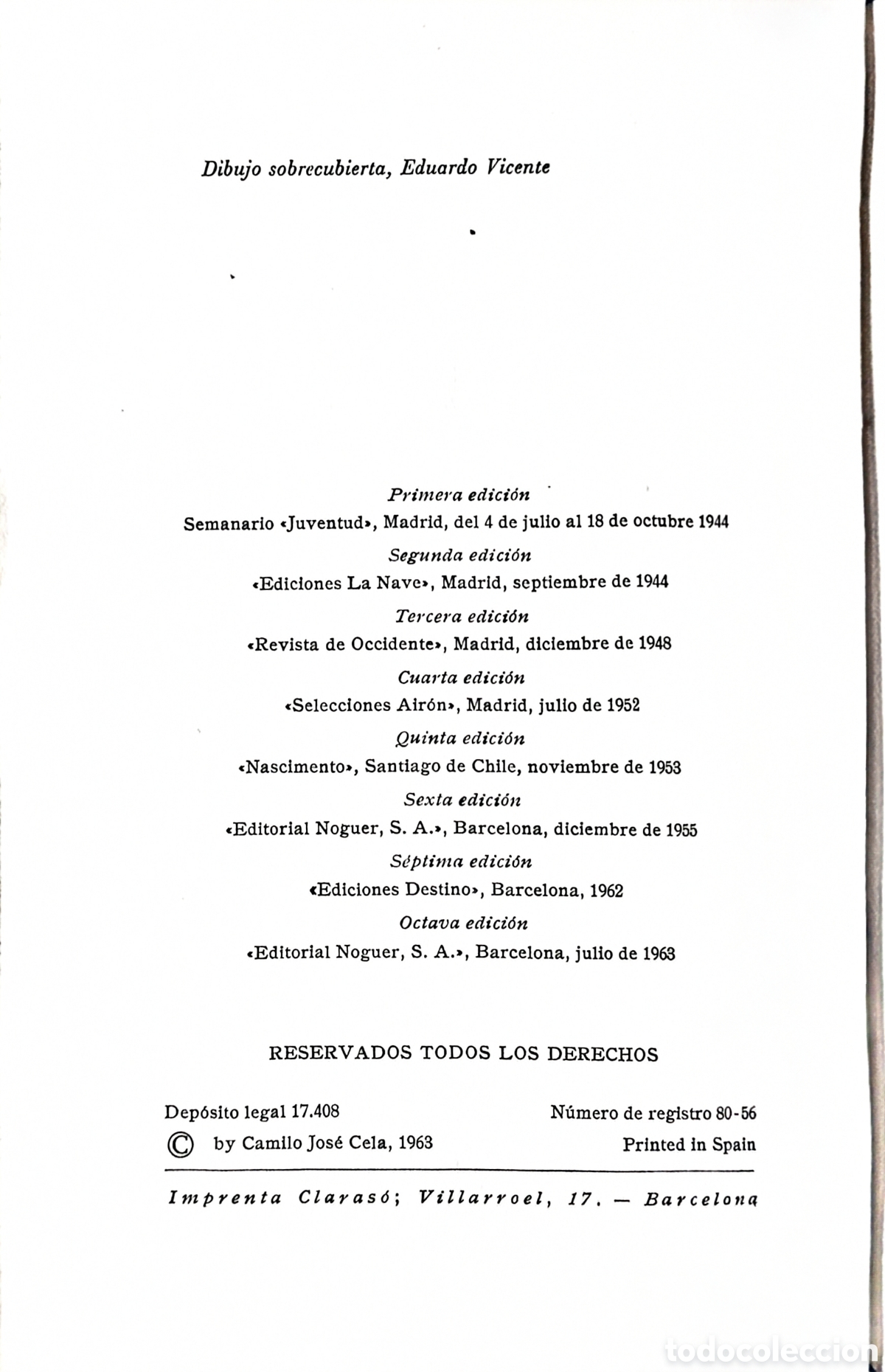 Libros de segunda mano: Lote 4 Libros Camilo Jos&eacute; Cela (Nobel) - Ediciones Cl&aacute;sicas - Foto 11